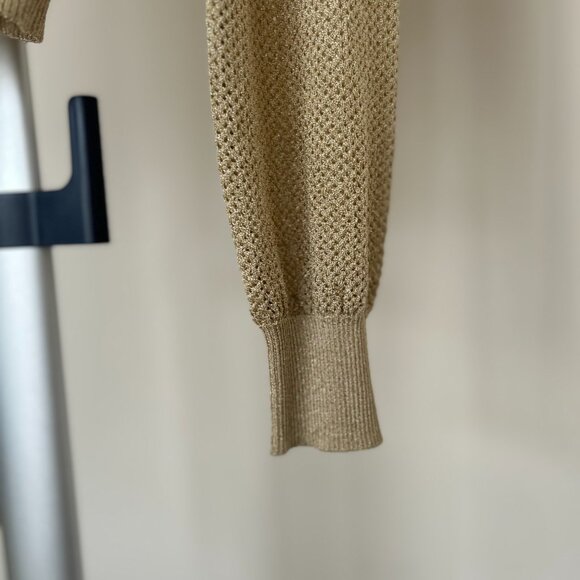 Missoni Gold Knit Cardigan Size IT 46/US 10 - Picture 3 of 8